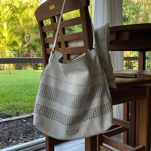 FOSSIL Leather Hobo shoulder bag with perforated design